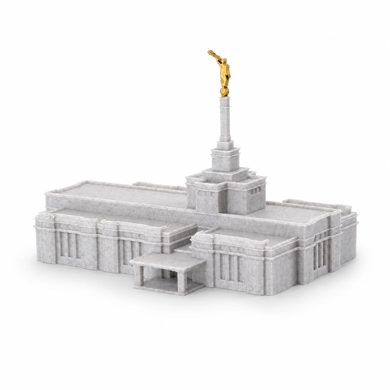 Marble Grey miniature temple model for the Perth Temple listing - hero shot